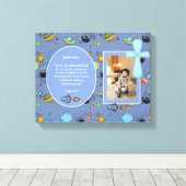 カトリック写真ギフト少年 – 聖餐式，確認 キャンバスプリント (インサイチュ (ウッドフロア))