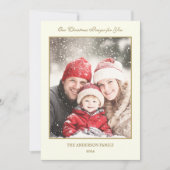 カトリック写真クリスマスカード イエス、聖母マリア、聖ヨセフ シーズンカード (正面)