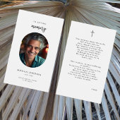カトリック写真葬儀記念祈りの言葉カード