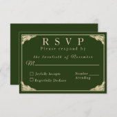 カトリック冬の結婚式の応答カード 出欠カード (正面/裏面)