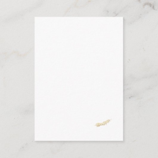 カトリック冬の結婚式の詳細エンクロージャカード エンクロージャーカード (裏面)