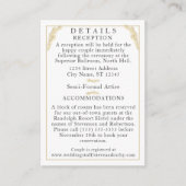 カトリック冬の結婚式の詳細エンクロージャカード エンクロージャーカード (正面)