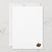 カトリック冬季ウェディング招待状 招待状 (裏面)