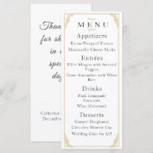 カトリック冬季ウエディングメニュー メニュー (正面/裏面)