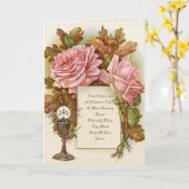 カトリック初の聖餐会の司会フローラ カード (黄色い花)