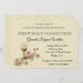 カトリック初の聖餐式の聖餐式招待状 招待状 (正面/裏面)