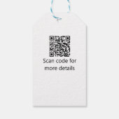 カトリック初の聖餐式シンプルQRミニマル ギフトタグ (裏面)