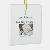 カトリック初の聖餐式シンプルQRミニマル セラミックオーナメント (右)