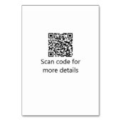 カトリック初の聖餐式シンプルQRミニマル テーブルナンバー (裏面)