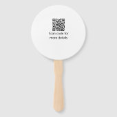 カトリック初の聖餐式シンプルQRミニマル ハンドファン (裏面)