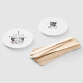 カトリック初の聖餐式シンプルQRミニマル ハンドファン (組立なし)