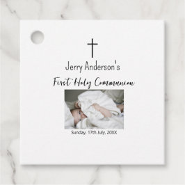 カトリック初の聖餐式シンプルQRミニマル フェイバータグ