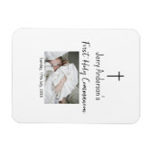 カトリック初の聖餐式シンプルQRミニマル マグネット (横)