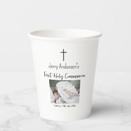 カトリック初の聖餐式シンプルQRミニマル 紙コップ