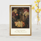 カトリック初の聖餐式 カード (黄色い花)