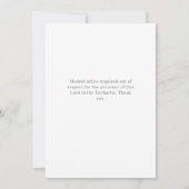 カトリック初の聖餐式 招待状 (裏面)