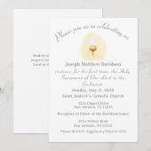 カトリック初の聖餐式 招待状 (正面/裏面)