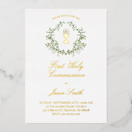 カトリック初の聖餐式 箔招待状