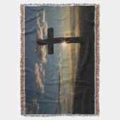 カトリック十字架 スローブランケット (正面縦)
