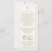 カトリック十字葬式サンキューカード (裏面)