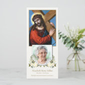 カトリック十字葬式サンキューカード (スタンド正面)