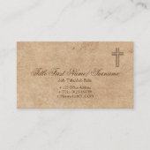 カトリック司教信教会キリスト教聖職者 名刺 (正面)