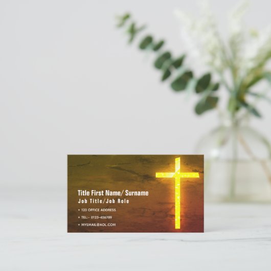 カトリック司教信教会連絡 名刺 (スタンド正面)