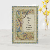 カトリック司教布教最初の質量聖なる書物、 経典 カード (黄色い花)