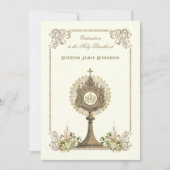 カトリック司教授与記念日 招待状 (正面)