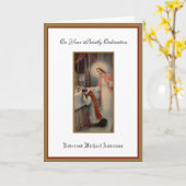 カトリック司教祭司法会イエス カード (黄色い花)