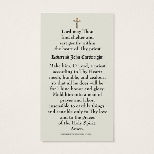 カトリック司教聖ハート祈りの言葉宗教 (裏面)