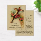 カトリック司教葬儀メモリアル聖カード –  (デスク)