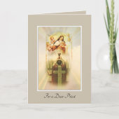 カトリック司祭の勇気付けられる カード (正面)