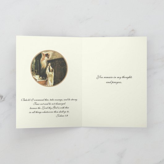 カトリック司祭の勇気付けられる カード (内部)