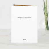 カトリック司祭の提供の大量祈りの言葉調整 カード (裏面)