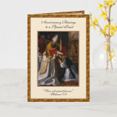 カトリック司祭の提供の大量祈りの言葉調整 カード (黄色い花)