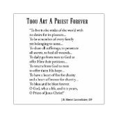 カトリック司祭の永遠の詩の宗教 ラバースタンプ (インプリント)