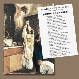 カトリック司祭の祈りの言葉のための祭壇ボーイ ノートカード