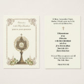 カトリック司祭の聖札 (正面&裏面)