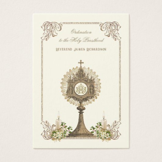 カトリック司祭の聖札 (正面)