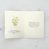 カトリック司祭の記念日の調整ディーコン カード (内部)