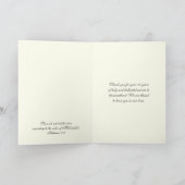 カトリック司祭の記念日の調整ディーコン カード (内部)