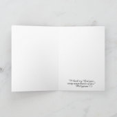 カトリック司祭の調整ありがとう カード (内部)