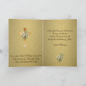 カトリック司祭へのハッピーイースター シーズンカード (内部)