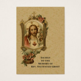 カトリック司祭イエズス葬儀記念聖札
