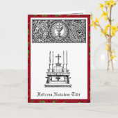 カトリック司祭カードのためのラテン語のハッピーバースデー カード (黄色い花)