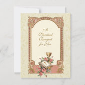 カトリック司祭スピリチュアルブーケホーリーカード ノートカード (正面)