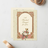 カトリック司祭スピリチュアルブーケホーリーカード ノートカード (正面/裏面インサイチュ)