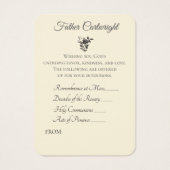 カトリック司祭スピリチュアルブーケヴァージンメアリー (裏面)