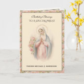 カトリック司祭フローラヴァージンメリー宗教団 カード (黄色い花)